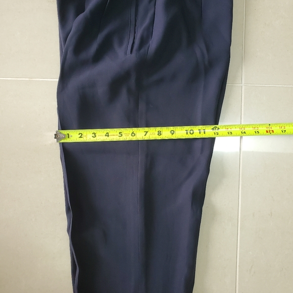 Vintage Mondi Womens Pleated Dress Pants - Navy - Size 40 - Picture 7 of 10